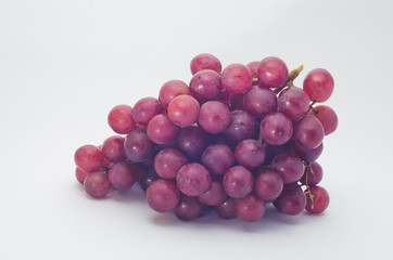 red grape isolated on white