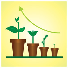 Fototapeta na wymiar Gardening, agriculture & harvesting Vector illustration