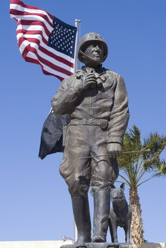Patton Museum, Chiriaco Summit, in the desert where General Patton trained the American troops for the North Africa campaign in World War II, California