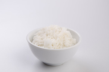 Rice isolated on white background