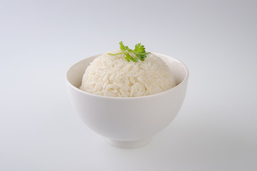 Rice isolated on white background