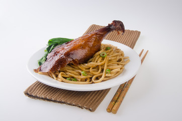 Duck noodle food. asia food