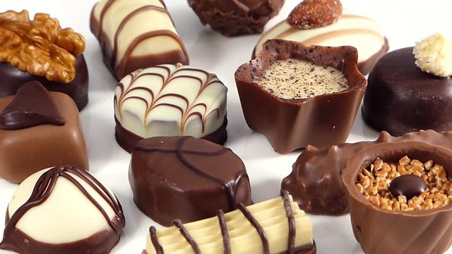 Different varieties of chocolates