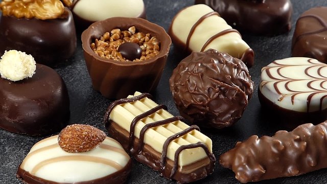 Different varieties of chocolates