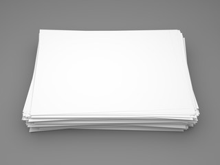 Pile of white paper