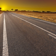 Road at Sunset