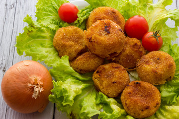 Onion croquettes