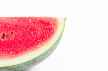 piece of fresh watermelon isolated on white background