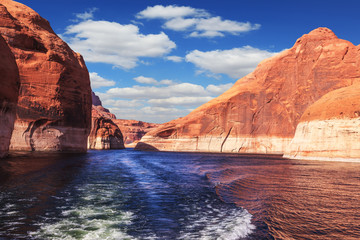 The lake Powell on river Colorado