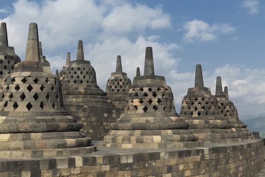 Borobudur Buddhist Temple, Java, Indonesia