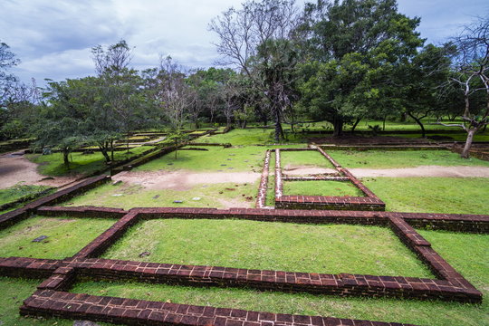 Audience Hall ruins at Parakramabahu's Royal Palace, Polonnaruwa, Sri Lanka