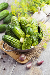Canned cucumbers