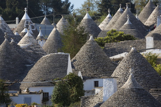 Traditional trullos (trulli) in Alberobello, Puglia