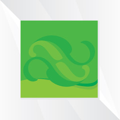 creative green leaf vector illustration 