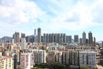 Fototapeta na wymiar Kowloon's Skyline, Hong Kong