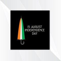 independence day tricolor concept with umbrella 
