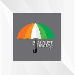 independence day tricolor concept with umbrella 