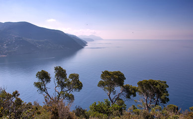 Mountain View on Ligurian Coast