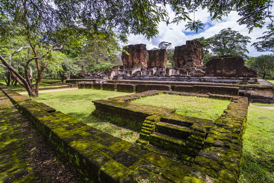 Ruins of Parakramabahu's Royal Palace, Polonnaruwa, Cultural Triangle, Sri Lanka