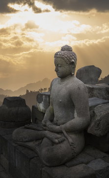 Borobudur Buddhist Temple, Java, Indonesia