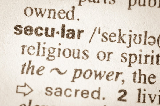 Dictionary Definition Of Word Secular