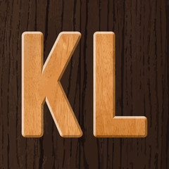 Wood letters