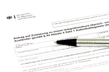 Obraz premium Integrationskurs