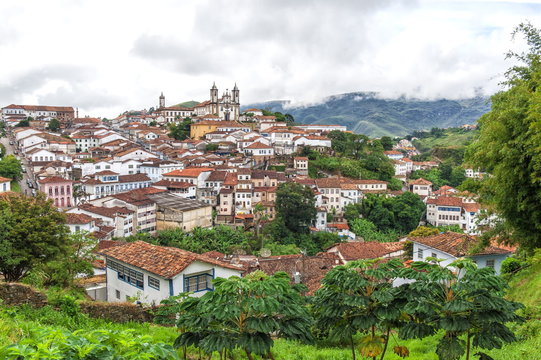 View over Ouro Preto, Minas Gerais, Brazil