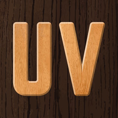 Wood letters