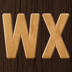 Wood letters