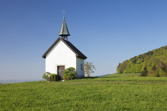 Kapelle Saalenberg chapel, Soelden, Markgraefler Land, Black Forest, Baden- Wurttemberg, Germany 