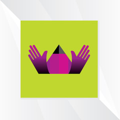 hands concept vector illustration 