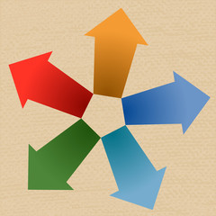 Arrows, infographics.