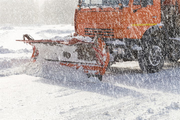 Snowplow at work