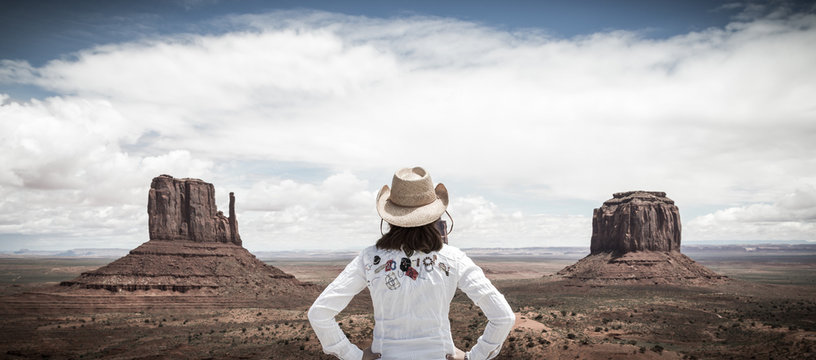 Girl In Monument Valley