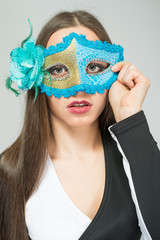 girl in a mask
