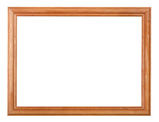 smple lacquered narrow wooden picture frame