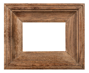 wide oak wood picture frame
