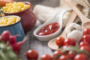 Fresh food on the table