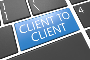 Fototapeta premium Client to Client