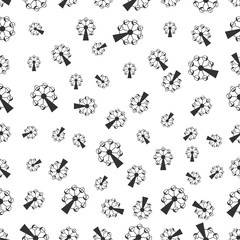 seamless pattern with ferris wheel
