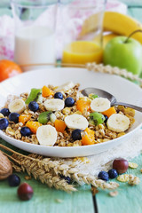 muesli with  fruit