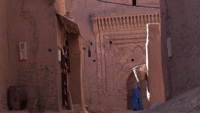 Tuareg in the  Kasbah of Nkob On the road of caravans Morocco