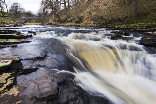StainforthBridge and Stainforth Force on the River Ribble, Yorkshire Dales, Yorkshire