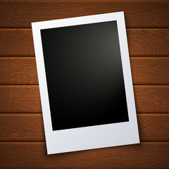 photo on wooden background