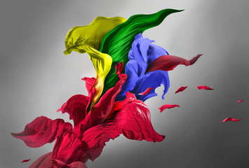 Drapery fabrics of different color