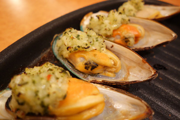 ムール貝のガーリック焼き