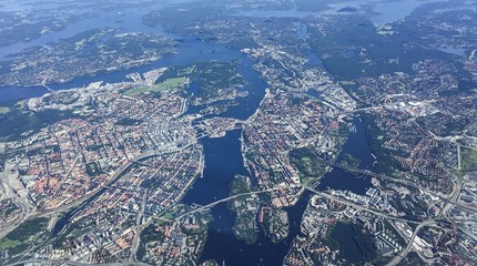 Aerial view of Stockholm, Sweden
