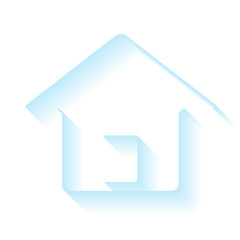 House Real Estate logo icon blue design