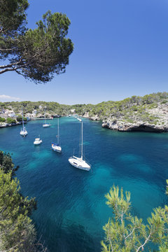 Bay of Cala Figuera, Majorca (Mallorca), Balearic Islands (Islas Baleares), Spain, Mediterranean